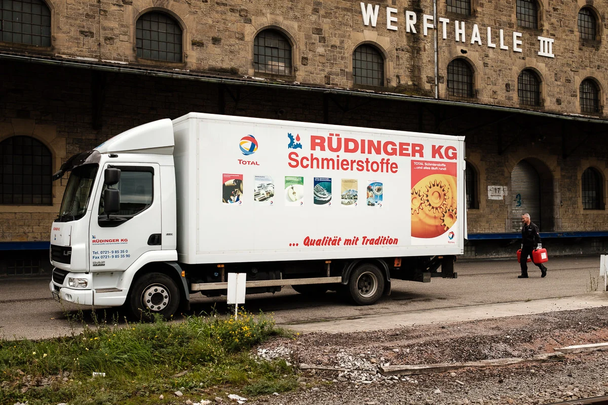 Reportage Foto vor Ort im Rheinhafen Karlsruhe